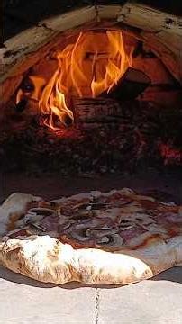 Brick Fire Oven Capocollo Pizza Short #cooking #fire #pizza