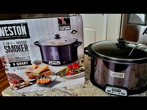 Weston 6qt 2in1 Indoor Smoker & Slow Cooker Combo First Look & Cook Cold Smoke
