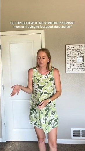 Dress the Second Trimester Baby Bump With Me 🤰🌸 | 18.5 Weeks Pregnancy OOTD & GRWM
