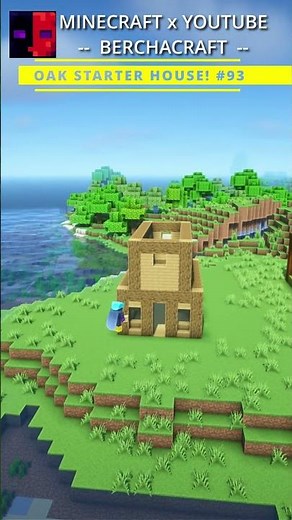 Minecraft: Oak Wood Starter House Build! ;)
