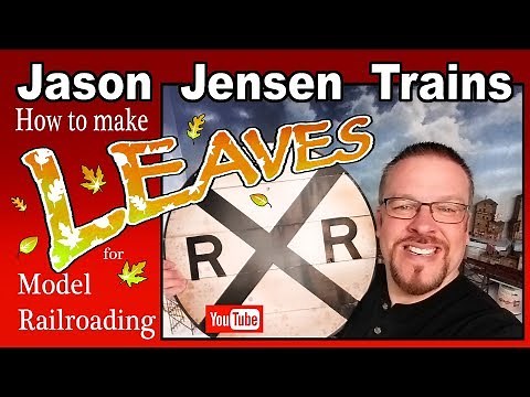 Making leaves for your model railroad layout or diorama.