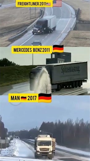 Crazy Stibility test ​Mercedes, MAN or Freightliner?