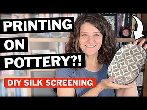 How to Make DIY Silk Screens for Printing - Even on Pottery!
