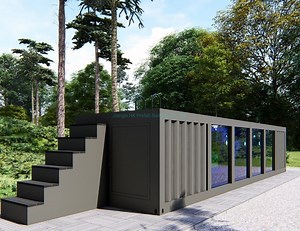 [Hot Item] Modular Prefab Steel Frame container Swimming Pool with Surfing Function.