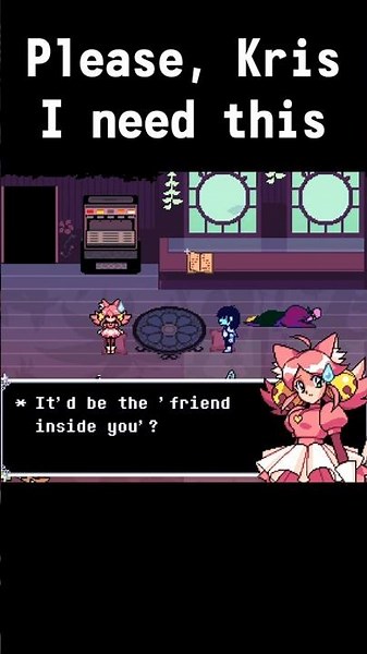 "y'know Kris flirts with EVERY enemy, right?" | #deltarune #chapter5 #gaming #memes