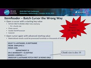 Spring Batch Using Db2