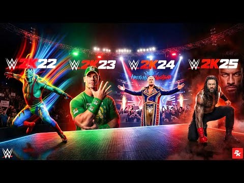 Elimination Chamber Match ft. All Cover Stars Of WWE 2K Game