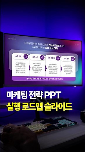 마케팅 4단계 전략 프로세스 파워포인트 #ppt디자인 #제안서 #사업계획서