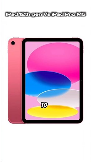iPad 12th Gen Vs iPad Pro M5 🔥😯 #usa #appleleaks