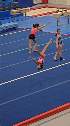 Training Beam Queen Skills on Floor 👀 #Shorts