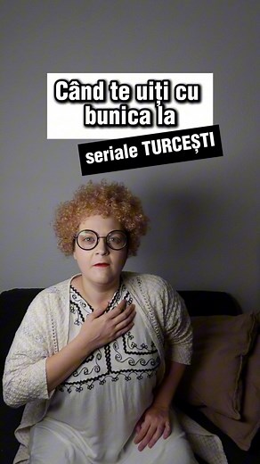 72K views · 1.9K reactions | Când te uiți cu bunica la seriale turcești  #umorromanesc #comedie #divertisment #SerialeTurcesti | Irina Vlad | Facebook