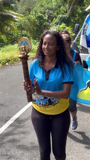 Carrying her Baton proudly #viral #fyp #saintlucia