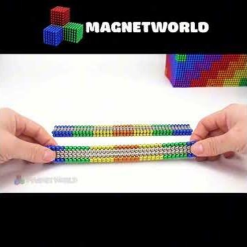 Build Large House, Mini Pool From Magnetic Balls #magnetworld #shorts #magnetcreative #magnethouse