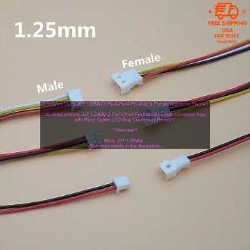 32854981190 20 Sets Lot Micro JST 1 25MM 2 Pin 3 Pin 4 Pin Male & Female Connector