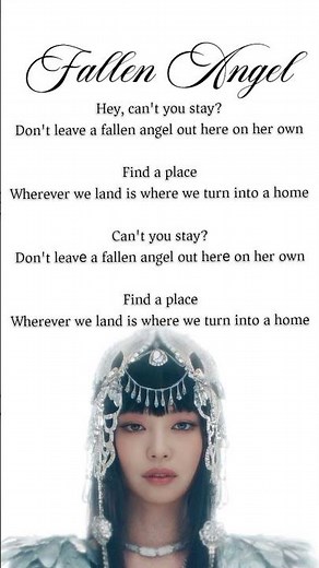 JENNIE- Fallen Angel #jennie #fallenangel #song #blackpink #songlyrics