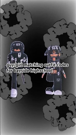 bayside highschool guy/girl matching fit codes #roblox #baysideonline #bayside #robloxcodes