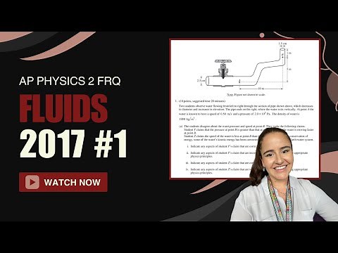 AP Physics 2 FRQ 2017 #1 Fluids