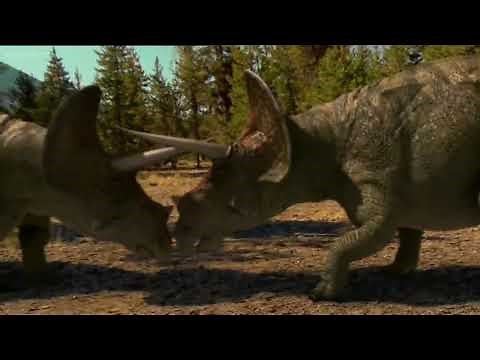 T-Rex vs. Triceratops - The Power of T-Rex's Jaws!