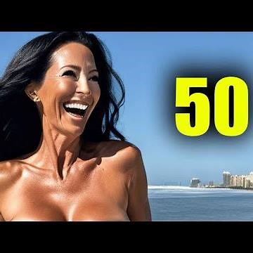 SECRET Beach where GORGEOUS women over 50 tan🔥MUST SEE Natural Attractively Dressed Older