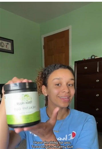 goodbye bloating, hello happy gut 🫶 our healthy gut powder has l-glutamine, which supports brain health, muscle growth, and more. available on TikTok shop now 💌