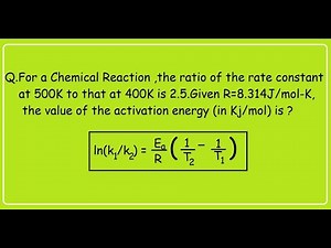 Solving a problem using Arrhenius Equation