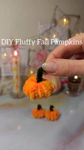 28K views · 512 reactions | DIY Fluffy Fall Pampkins ️ #craft #creative #decor #diy #decoration #fall #autumn #pumpkins #fluffy #inspiration #reels #art #pipecleaners #fluffypumpkin | Art is life | Facebook