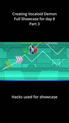 Creating geometry dash demon | Showcase Part 3
