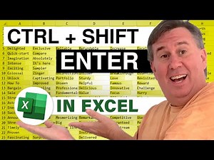 Excel - Ctrl+Shift+Enter Formulas - Episode 2026