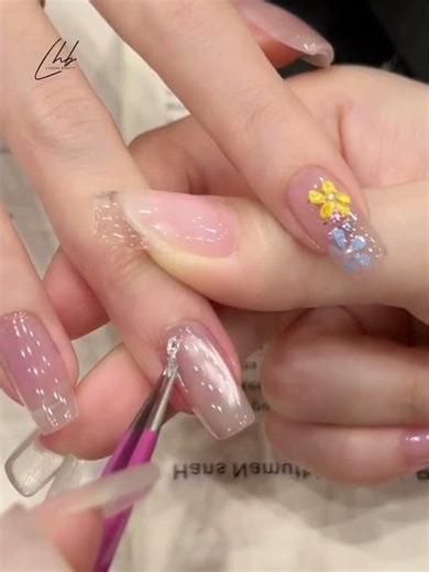 Blue Swirl Nail Tutorial | Oceanic Design