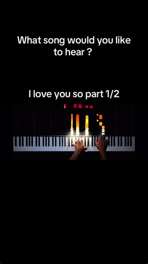 I love you so piano cover part 1 #piano #pianocover #pianotok #iloveyouso #fyp