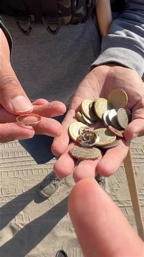 Look for gold on the beach 🤑