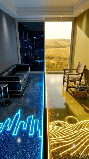City or countryside? They built BOTH into this floor and nobody can agree 🏙️🌾#shorts #epoxy