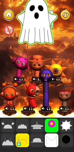 kpop monster remix beat maker #cadılarbayramı #christmas #shorts #sprunki