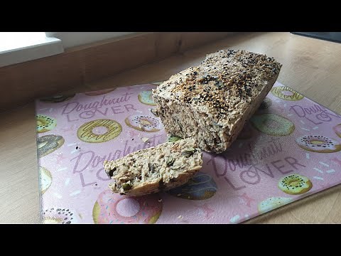 Haferflockenbrot ohne Ei und ohne Milchprodukte vegan