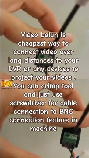 video Balun installation by yourself to connect any device for video showcase or recording