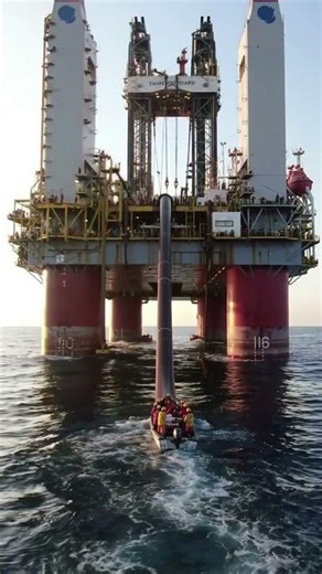 A closer look at an oil rig's escape pod. #engineering