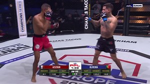 2.7M views · 26K reactions | KNOCKOUT OF THE YEAR??  Gustavo Oliviera sleeps Anas Azizoun with a nasty spinning elbow! #PFLBrussels | LIVE NOW LIVE on DAZN |  Streaming on The PFL App | PFL Europe | Facebook
