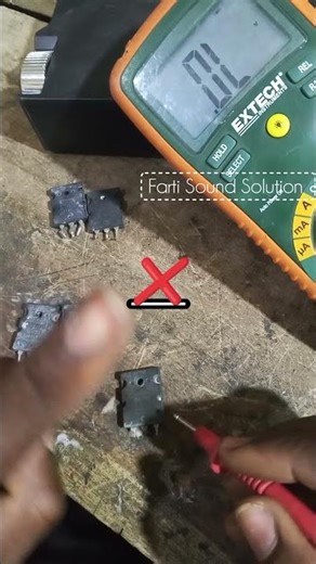 How to test a transistor with digital multimeter ✅❌ #electronic #transistor #diy