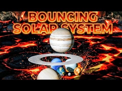 Bouncing Solar System | 3D Animation #space #solarsystem