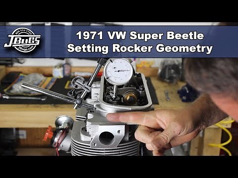 JBugs - 1971 VW Super Beetle - Engine Build Series - Setting Rocker Geometry