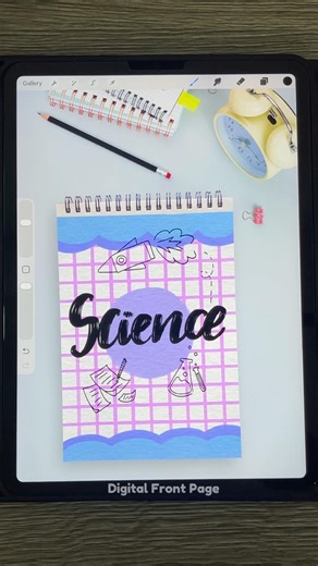 Science Notebook Cover — Fresh Ideas, Clean Design 🔬✨ #ScienceNotes #DigitalDesign