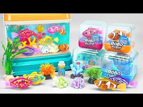 Ultimate Toys Collection, Satisfying Unboxing Zuru Robo Fish & Light Robo Fishing Aquarium Playset
