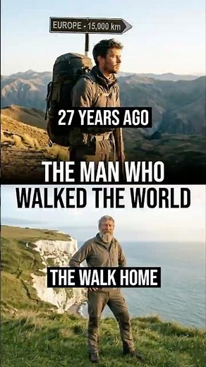He Walked Across the World for 27 Years 😱 #walkingtheworld
