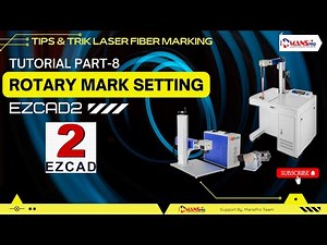 Cara penggunaan rotary di mesin laser marking #lasermarking #tutorialezcad2 #mansprolaser