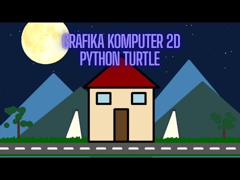 Simulasi Siang & Malam 2D dengan Python Turtle | Proyek Grafika Komputer