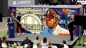 "I think it's amazing what they're doing" 🙌 Sir Jimmy Anderson was at Lord's to unveil the latest DP World Beyond Boundaries Initiative container decorated with an image of the DP World Ambassador Sachin Tendulkar 🌍 | Sky Sports Cricket