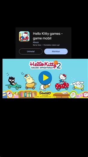 game : Hello kitty racing adventure 2 #fyppppppp💗✨🌼 #moots? #semogasuka😉