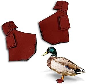 Duck Shoes for Injured Feet – Protective Neoprene Footwear for Ducks, Protective Shoes for Birds with Injured feet, Bumblefoot Relief - Small, 2.5’’ Max. Inside Width - Red
