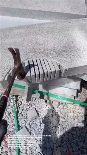 Cutting Lightweight Concrete Blocks Like Butter! #ConcreteCut #SatisfyingWork #ConstructionTool