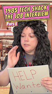 27K views · 1.5K reactions | 1985: Job Interview at Tech Shack Part 1 of 5. Who will be Chad's new Jr Sales Associate? #TECHSHACK #80saesthetic #retrotales #jobinterview | Carmen Q. Gollihar | Facebook